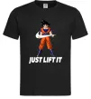 Чоловіча футболка DragonBall just lift it Чорний фото