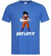 Чоловіча футболка DragonBall just lift it Яскраво-синій фото
