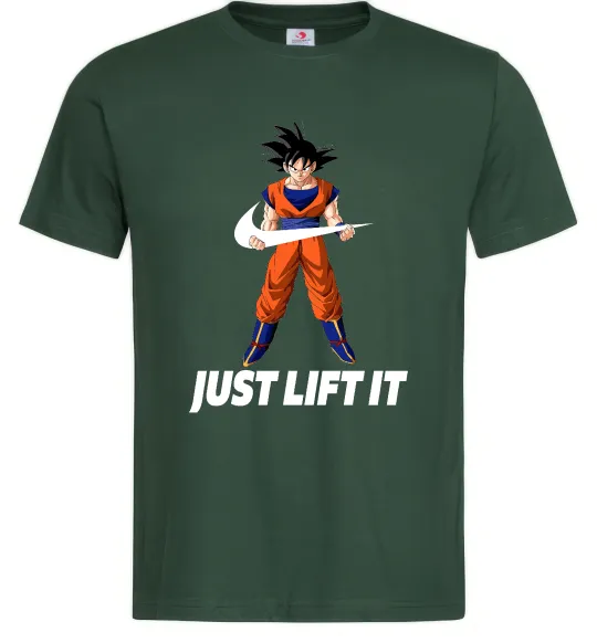 Чоловіча футболка DragonBall just lift it Темно-зелений фото