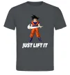 Чоловіча футболка DragonBall just lift it Графіт фото