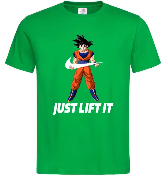 Чоловіча футболка DragonBall just lift it Зелений фото