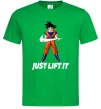 Чоловіча футболка DragonBall just lift it Зелений фото