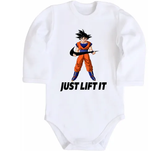 Дитячий бодік DragonBall just lift it Білий фото