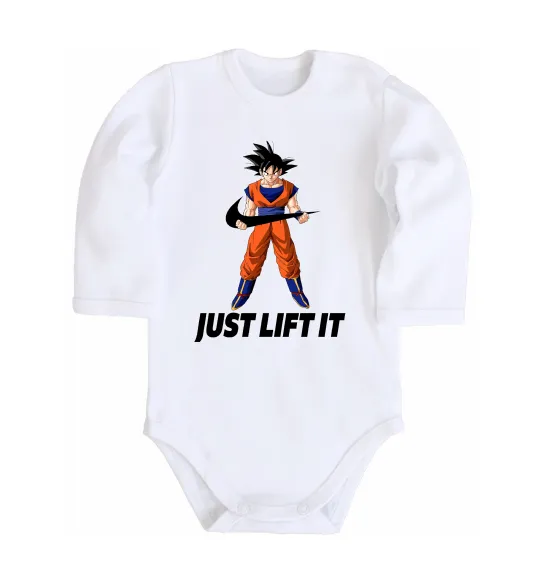 Дитячий бодік DragonBall just lift it Білий фото