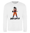 Свитшот DragonBall just lift it Белый фото