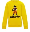 Дитячий світшот DragonBall just lift it Сонячно жовтий фото