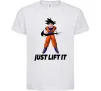 Дитяча футболка DragonBall just lift it Білий Дитяча футболка DragonBall just lift it Білий фото