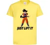 Дитяча футболка DragonBall just lift it Лимонний Дитяча футболка DragonBall just lift it Лимонний фото