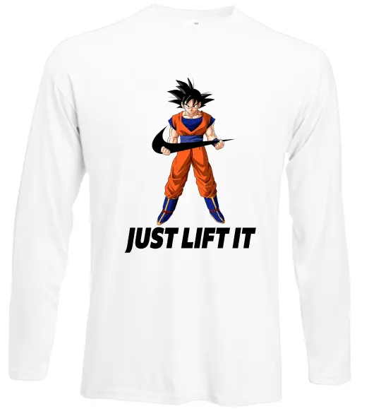 Лонгслів DragonBall just lift it Білий фото
