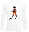 Лонгслів DragonBall just lift it Білий фото