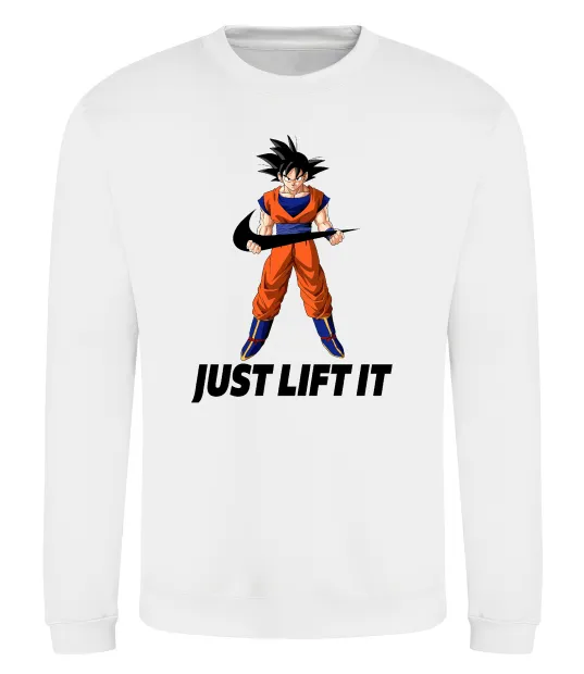 Свитшот DragonBall just lift it Белый фото