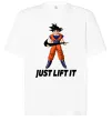 Футболка Оверсайз DragonBall just lift it Білий фото