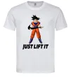 Чоловіча футболка DragonBall just lift it Білий фото