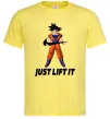 Чоловіча футболка DragonBall just lift it Лимонний фото