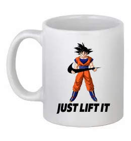 Чашка керамічна DragonBall just lift it Білий фото