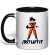 Чашка з кольоровою ручкою DragonBall just lift it Чорний Чашка з кольоровою ручкою DragonBall just lift it Чорний фото