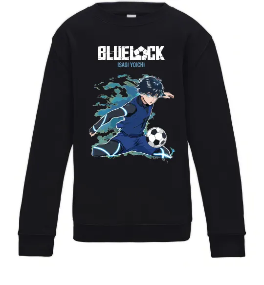 Дитячий світшот BlueLock Isagi Чорний фото