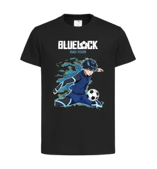 Дитяча футболка BlueLock Isagi Чорний фото