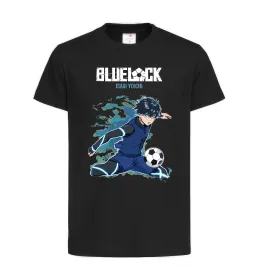 Дитяча футболка BlueLock Isagi Чорний фото