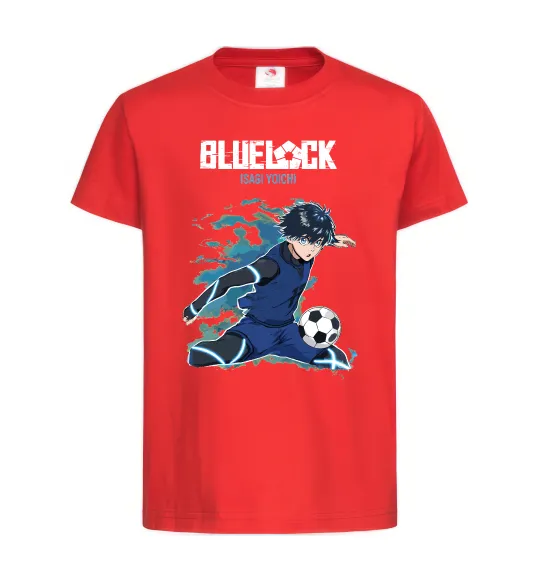 Дитяча футболка BlueLock Isagi Червоний фото