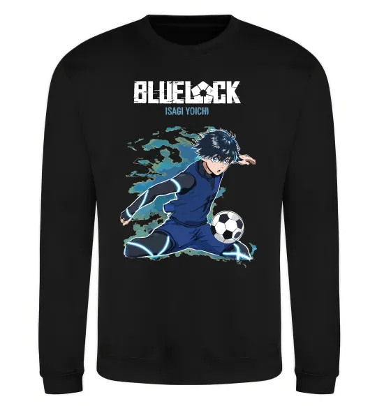 Світшот BlueLock Isagi Чорний фото