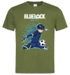 Чоловіча футболка BlueLock Isagi Оливковий фото