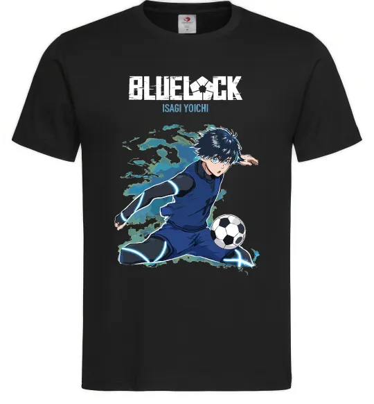 Чоловіча футболка BlueLock Isagi Чорний фото