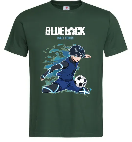 Чоловіча футболка BlueLock Isagi Темно-зелений фото