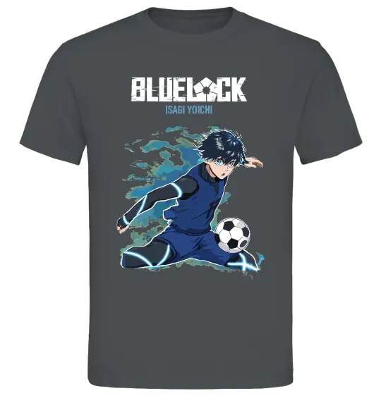 Чоловіча футболка BlueLock Isagi Графіт фото
