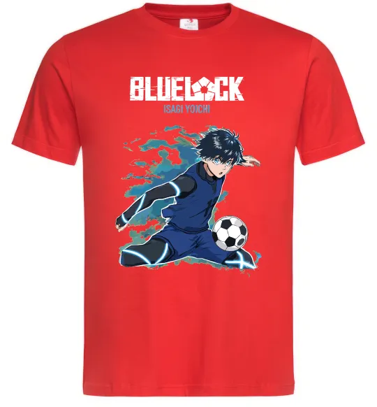 Чоловіча футболка BlueLock Isagi Червоний фото