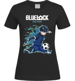 Женская футболка BlueLock Isagi Черный фото