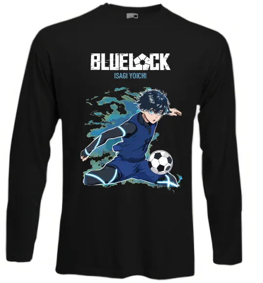 Лонгслів BlueLock Isagi Чорний фото