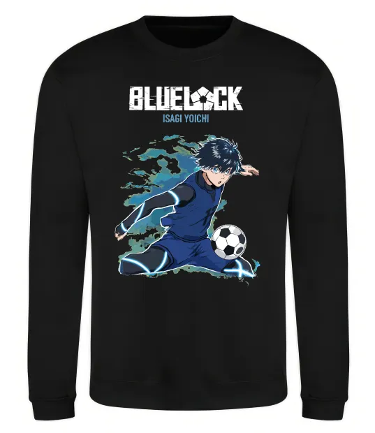 Світшот BlueLock Isagi Чорний фото