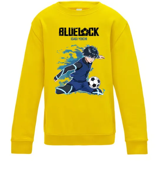 Дитячий світшот BlueLock Isagi Сонячно жовтий фото