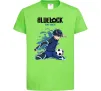 Дитяча футболка BlueLock Isagi Лаймовий фото