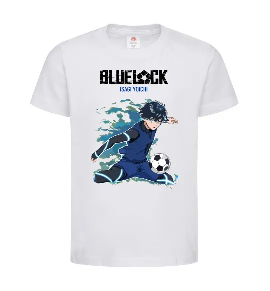 Дитяча футболка BlueLock Isagi Білий фото