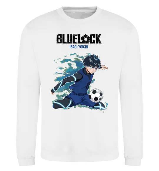 Світшот BlueLock Isagi Білий фото