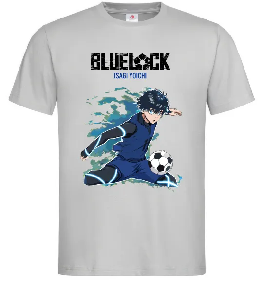 Чоловіча футболка BlueLock Isagi Сірий фото