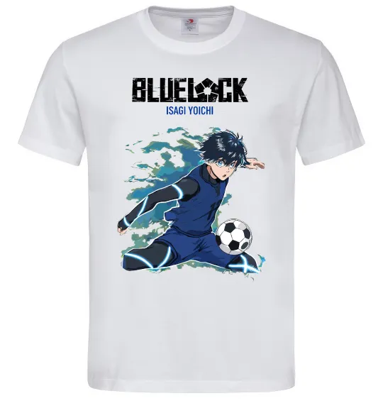 Чоловіча футболка BlueLock Isagi Білий фото