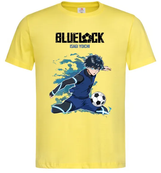 Чоловіча футболка BlueLock Isagi Лимонний фото