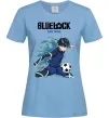 Жіноча футболка BlueLock Isagi Блакитний фото
