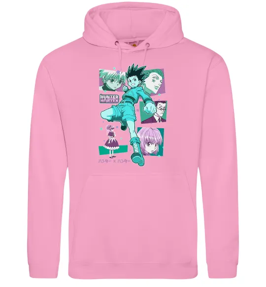 Чоловіча толстовка (худі) Hunter x Hunter Gon Freecss Рожевий фото