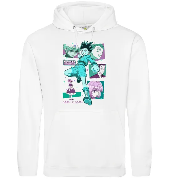 Чоловіча толстовка (худі) Hunter x Hunter Gon Freecss Білий фото