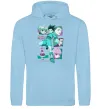Чоловіча толстовка (худі) Hunter x Hunter Gon Freecss Блакитний фото