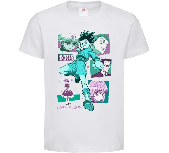 Детская футболка Hunter x Hunter Gon Freecss Белый фото