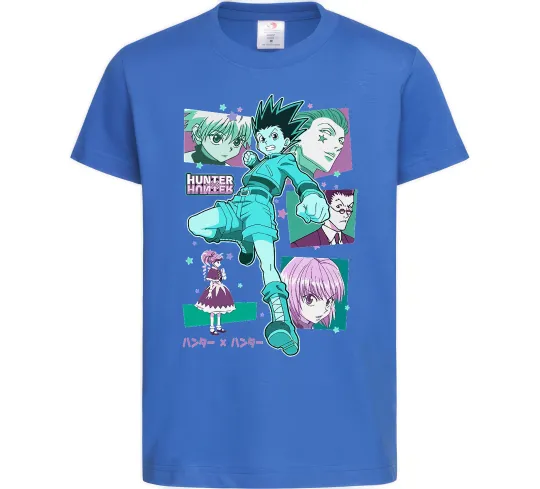 Детская футболка Hunter x Hunter Gon Freecss Ярко-синий фото