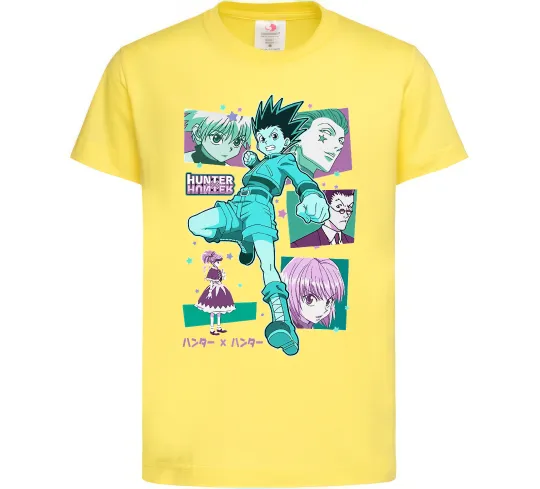 Детская футболка Hunter x Hunter Gon Freecss Лимонный фото