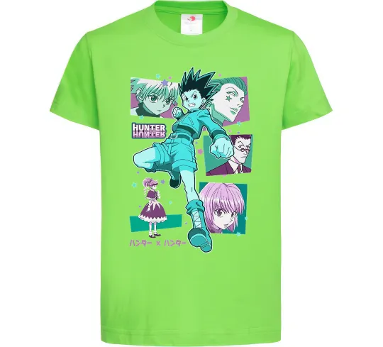 Детская футболка Hunter x Hunter Gon Freecss Лаймовый фото