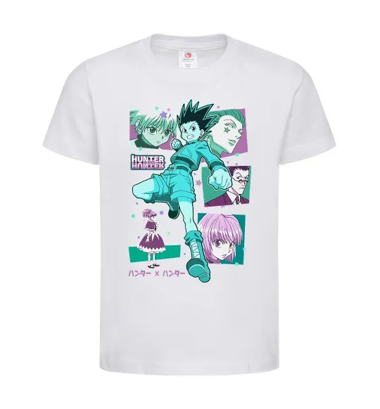 Детская футболка Hunter x Hunter Gon Freecss Белый фото