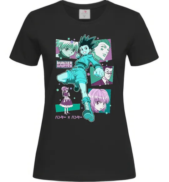 Жіноча футболка Hunter x Hunter Gon Freecss Чорний фото